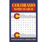 Colorado Word Search Puzzle Book: Word Searches with Easy to Read Print about Mountains, Vacation, cities and More | 6x9 inches, 110 pages | 50+ Puzzles … Gift for Vacations, Holiday and Free Times