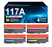 Coloran 117A Toner Cartridges Compatible for HP 117A Toner Cartridges for HP Color Laser MFP 179fnw 178nw 150nw 150a 179fwg 178nwg W2070A W2071A W2072A W2073A (Black Cyan Yellow Magenta 4-Pack)