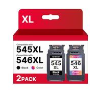 Coloran PG-545XL CL-546XL High Capacity Ink Cartridges Black and Tri-Colour Replacement for Canon 545XL 546XL for Pixma MG3050 MG2550S MG2950 MG2500 MG2450 TS3150 TS3151 TR4550 MG2500 MX495 (2-Pack)