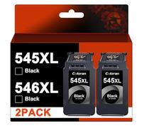 Coloran PG-545XL High Capacity Black Ink Cartridges Replacement for Canon 545XL PG-545 545 XL for Pixma MG3050 MG2550S MG2950 MG2450 TS3150 TS3151 TR4550 MG2500 MG2550 IP2850 MX495 (2 x Black)