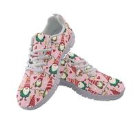 Coloranimal Christmas Light Little Man Womens Trainers Slip On Athletic Shoes Christmas Shoes Lightweight Breathable Christmas Sneakers Workout Gym Footwear