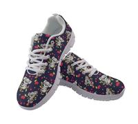 Coloranimal Cute Cherry Koala Womens Walking Shoes Lace Up Sneakers Women's Road Running Shoes Slip On Trainers Anti Skid Indoor Outdoor Sports Footwear
