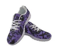 Coloranimal Halloween Spider Web Crow Print Womens Walking Shoes for Ladies Halloween Shoes Mesh Sports Sneakers Womens Trainers Non Slip Fashion Athletic Sneakers