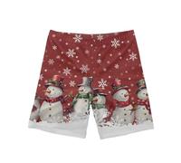 Coloranimal Merry Christmas Costume Christmas Snowman Swim Trucks Boys Christmas Swimwear Bathing Suit Swimming Short Pants 13-14 Year