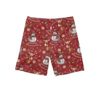 Coloranimal Merry Christmas Swimwear Boys Xmas Swim Shorts Santa Reindeer Swim Trunk for Kids Gift 7-8 Year