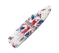 Coloranimal Union Jack Piano Music Sewing Machine Ironing Board Replacement Ironing Board Cover with Elastic Edge Scorch Resistant Iron Table Sleeve Protector