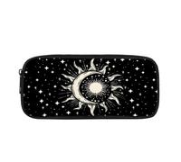 Coloranimal Vintage Sun Pencil Case for Kids Boys Pencil Bag Pencil Pouch School Supplies for Primary Middle School Cool Pen Organizer Marker Case for School