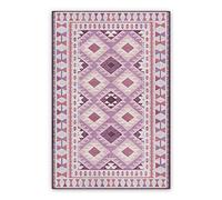 Coloray BirdsEcho Vinyl Rug PVC mat 55.1 x 77.9 inch - 140x198 cm Home Decoration Kitchen Mat Carpet Protection of the Floor Linoleum Rug - Geometric squares