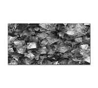 Coloray Splashback 39.37 x 19.68 inch / 100x50cm Glass Art Wall Picture Kitchen Glass Print Tempered Glass Cooker Protector Kitchen Protection - Cube Block