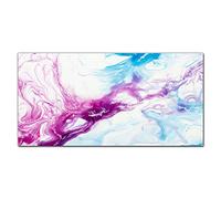Coloray Splashback 39.37 x 19.68 inch / 100x50cm Glass Art Wall Picture Kitchen Glass Print Tempered Glass Cooker Protector Kitchen Protection - Marble Texture