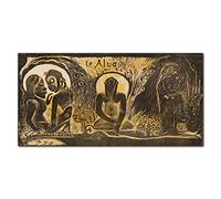 Coloray Splashback 39.37 x 19.68 inch / 100x50cm Glass Art Wall Picture Kitchen Protection Glass Print Cooker Protector Kitchen Tempered Glass - These Gods Atua Gauguin