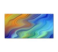 Coloray Splashback 39.37 x 19.68 inch / 100x50cm Glass Art Wall Picture Kitchen Protection Glass Print Cooker Protector Kitchen Tempered Glass - Colored Sands