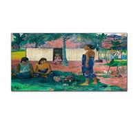 Coloray Splashback 39.37 x 19.68 inch / 100x50cm Glass Print Tempered Glass Kitchen Cooker Protector Glass Art Wall Picture Kitchen Protection - Why Are You Angry Gauguin