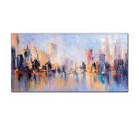 Coloray Splashback 39.37 x 19.68 inch / 100x50cm Glass Print Tempered Glass Kitchen Cooker Protector Glass Art Wall Picture Kitchen Protection - Painting The Town