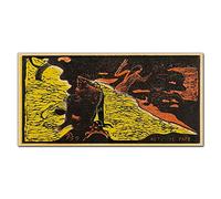 Coloray Splashback 39.37 x 19.68 inch / 100x50cm Glass Print Tempered Glass Kitchen Cooker Protector Glass Art Wall Picture Kitchen Protection - Gauguin Auti The Pape