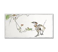Coloray Splashback 39.37 x 19.68 inch / 100x50cm Kitchen Protection Glass Art Wall Picture Cooker Protector Kitchen Tempered Glass Glass Print - Animals Birds Chickens