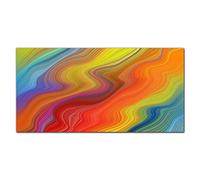 Coloray Splashback 39.37 x 19.68 inch / 100x50cm Kitchen Protection Glass Art Wall Picture Cooker Protector Kitchen Tempered Glass Glass Print - Colored Sands
