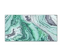 Coloray Splashback 47.24 x 23.62 inch / 120x60cm Cooker Protector Kitchen Glass Art Wall Picture Tempered Glass Kitchen Protection Glass Print - Modern Marble