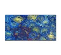 Coloray Splashback 47.24 x 23.62 inch / 120x60cm Glass Art Wall Picture Kitchen Glass Print Tempered Glass Cooker Protector Kitchen Protection - Painted Circles