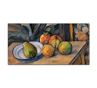 Coloray Splashback 55.12 x 27.56 inch / 140x70cm Glass Print Tempered Glass Kitchen Cooker Protector Glass Art Wall Picture Kitchen Protection - Large Pear Paul Cézanne
