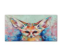 Coloray Splashback 55.12 x 27.56 inch / 140x70cm Kitchen Protection Glass Art Wall Picture Cooker Protector Kitchen Tempered Glass Glass Print - Animal November