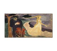 Coloray Splashback 55.12 x 27.56 inch / 140x70cm Kitchen Protection Glass Art Wall Picture Cooker Protector Kitchen Tempered Glass Glass Print - Separation Of Edvard Munch