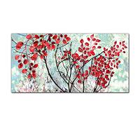 Coloray Splashback 55.12 x 27.56 inch / 140x70cm Kitchen Protection Glass Art Wall Picture Cooker Protector Kitchen Tempered Glass Glass Print - Leaves Branches