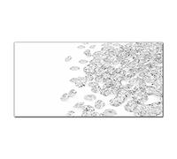 Coloray Splashback Kitchen 55.12 x 27.56 inch / 140x70cm Glass Print Glass Art Wall Picture Tempered Glass Cooker Protector Kitchen Protection - Precious Diamonds