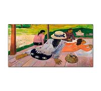 Coloray Splashback Tempered Glass 39.37 x 19.68 inch / 100x50cm Glass Print Kitchen Kitchen Protection Cooker Protector Glass Art Wall Picture - Siesta Paul Gauguin Tahiti