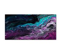 Coloray Splashback Tempered Glass 47.24 x 23.62 inch / 120x60cm Glass Print Kitchen Kitchen Protection Cooker Protector Glass Art Wall Picture - Waves Graphics