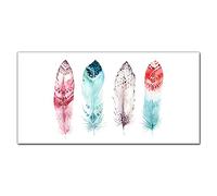 Coloray Splashback Tempered Glass 55.12 x 27.56 inch / 140x70cm Glass Print Kitchen Kitchen Protection Cooker Protector Glass Art Wall Picture - Boho Art Pen