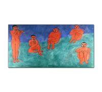 Coloray Splashback Tempered Glass 55.12 x 27.56 inch / 140x70cm Glass Print Kitchen Kitchen Protection Cooker Protector Glass Art Wall Picture - Music Henri Matisse