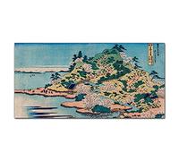 Coloray Splashback Tempered Glass 55.12 x 27.56 inch / 140x70cm Glass Print Kitchen Protection Kitchen Glass Art Wall Picture Cooker Protector - Asia Island Sea Mountain River