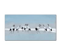Coloray Splashback Tempered Glass 55.12 x 27.56 inch / 140x70cm Glass Print Kitchen Protection Kitchen Glass Art Wall Picture Cooker Protector - Animals Birds