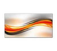 Coloray Splashback Tempered Glass 55.12 x 27.56 inch / 140x70cm Glass Print Kitchen Protection Kitchen Glass Art Wall Picture Cooker Protector - Graphics Wave