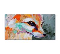 Coloray Splashback Tempered Glass 55.12 x 27.56 inch / 140x70cm Glass Print Kitchen Protection Kitchen Glass Art Wall Picture Cooker Protector - Animal November