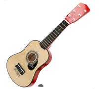 ColorBaby Bontempi 39230 Wooden Classical Guitar 55 cm with Strap 6 Functional Strings Traditional Design Shiny Body Lightweight and Handy for Music Start from 5 Years