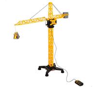 ColorBaby Teamsterz Construction Crane, Large Size, Over 100 cm, Remote Control with Cable, Charging Hook, Includes 3 AAA Batteries, Realistic Design for Children from 3 Years Old (39509)