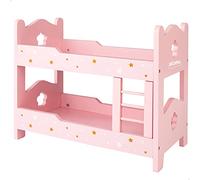 ColorBaby WOOMAX 49364 - Woomax Wooden Bunk Bed for Dolls, Bunk Bed, More3a