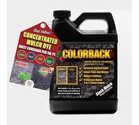 COLORBACK Black Dye, 3,200 Square Feet Coverage - Colorant for Landscaping & Garden Beds, Wood Mulch Color Restorer & Playground Bark, Eco-Friendly Paint - 1-Quart