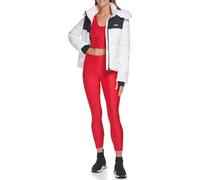 Colorblock Puffer W/ Removable Hood White DKNY White M