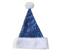 Colorblocked Christmas Hats For Holiday Celebrations Festival Props Hat All Age Sequined Santa Caps Party Gathering Headwear Holiday Hat