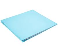 Colorbok Fabric Post Bound Album 12"X12"-Light Teal, Vinyl, 12" x 12"