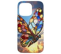 Colorburst Glass Butterfly at Sunrise Sky Case for iPhone 14 Pro Max