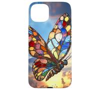 Colorburst Glass Butterfly at Sunrise Sky Case for iPhone 15 Plus