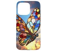 Colorburst Glass Butterfly at Sunrise Sky Case for iPhone 15 Pro Max