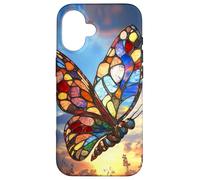 Colorburst Glass Butterfly at Sunrise Sky Case for iPhone 16