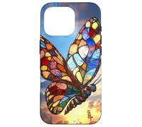 Colorburst Glass Butterfly at Sunrise Sky Case for iPhone 16 Pro
