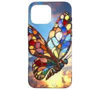 Colorburst Glass Butterfly at Sunrise Sky Case for iPhone 16 Pro Max