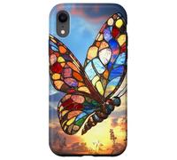 Colorburst Glass Butterfly at Sunrise Sky Case for iPhone XR
